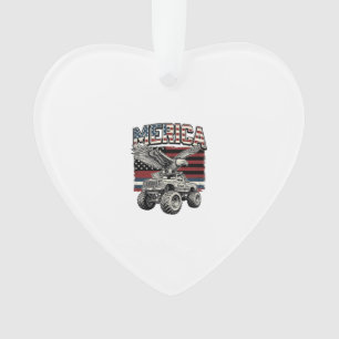 Camion Monstre Aigle Américain Vintage Patriotique