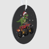 Camion Monstre de Noël Dinosaure T-Rex  (devant)
