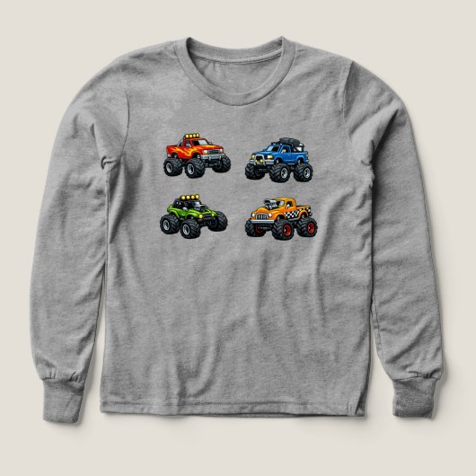 Camion Monstre Enfant Nom Personnalisé (Motif recto)