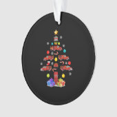 Camion Pompier Arbre de Noël Pompier cadeau (devant)