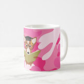 Camion rose Étude Chien Mug (Devant droit)