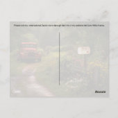 Camion rouge de poste - Carte postale (Dos)