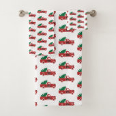 Camion rouge et arbre (En situation)