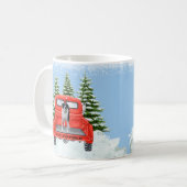Camion rouge et Pal Indigo café Mug (Devant gauche)