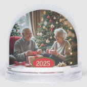 Camion rouge rustique de ferme sur bois (Arrière)