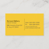 Camion Semi-Camion Et Carte de visite Logistique (Dos)