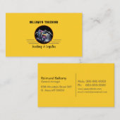 Camion Semi-Camion Et Carte de visite Logistique (Devant / Derrière)