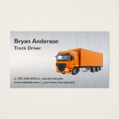 Camion semi-orange | Pilote de transport (Devant)