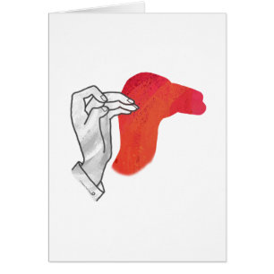 Camion Silhouette Main Rouge