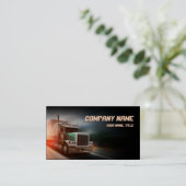 Camion - transport et carte de visite logistique (Debout devant)