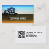Camion - transport et carte de visite logistique (Devant / Derrière)