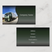 Camion Vert Sur La Carte Routière (Devant / Derrière)