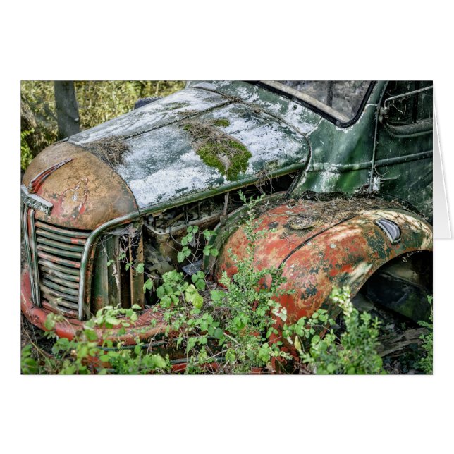 Camion Vintage abandonné (Devant horizontal)