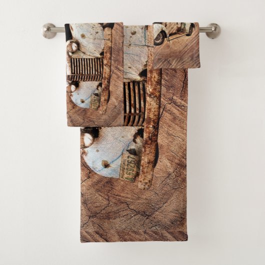 Camion vintage Bois rustique (En situation)