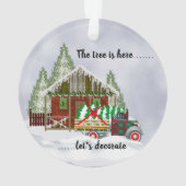 Camion vintage et sapin de Noël (dos)