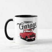 Camion Vintage rouge - Mug de café personnalisé (Gauche)