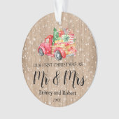 Camion Vintage rouge | Notre premier Noël (devant)