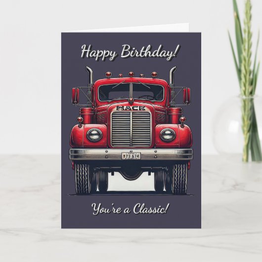 Camion vintage Vous êtes une carte d'anniversaire  (Devant)