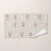 Camionnette rose motif terreux (Serviette à main)