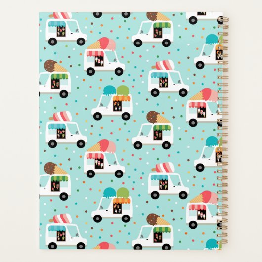 Camions à crème glacée Saupoudrant les filles Pers (Dos)