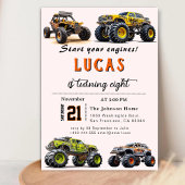 Camions Anniversaire Fête Invitation