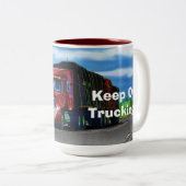 Camions Big Rig Cargo Camion Coffee Mug (Devant droit)
