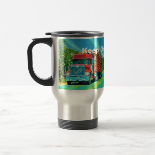 Camions Big Rig Logging Camion Café Mug (Gauche)