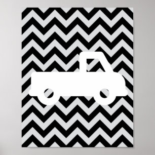 Camions, Canards et Cerfs, Chevron Art Mural de Cr