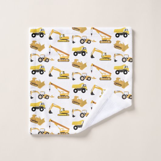 Camions de construction (Gant de toilette)