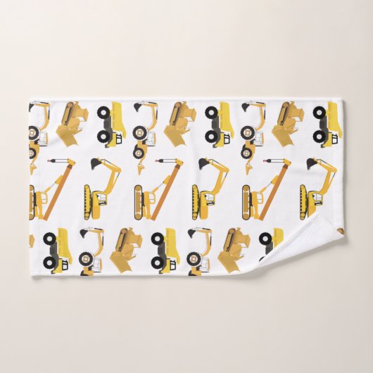 Camions de construction (Serviette à main)