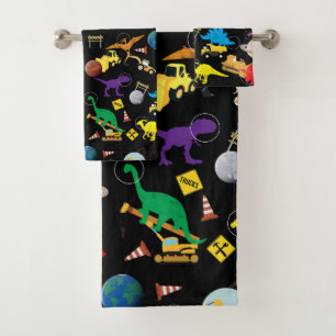 Camions de construction Astronaut Dinosaures dans