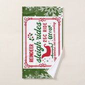 Camions de neige frais de ferme (Serviette à main)