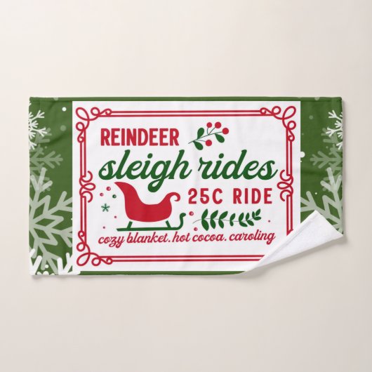 Camions de neige frais de ferme (Serviette à main)