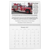 Camions d'incendie - Calendrier des 12 mois (Jan 2027)