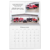 Camions d'incendie - Calendrier des 12 mois (Feb 2026)