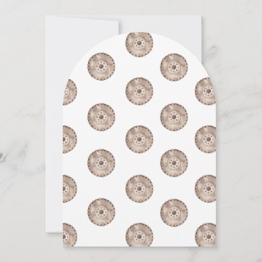 Camions Monstre Jaune Invitation En Arc (Dos)