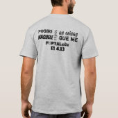 Camisa com frase evangélica t-shirt (Achterkant)