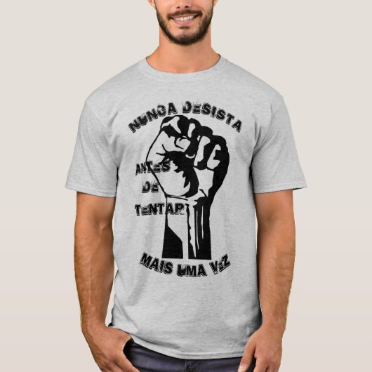 Camisa com frase evangélica t-shirt (Voorkant)