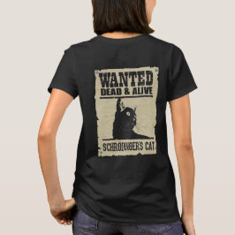 Camiseta Adulto Schrodinger's Cat - Dark - Back T-shirt
