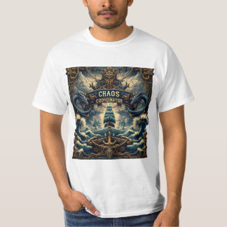 Camiseta Básica Masculina Escura Chaos Coordinator T-shirt