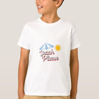 Camiseta básica para niños Beach please T-shirt