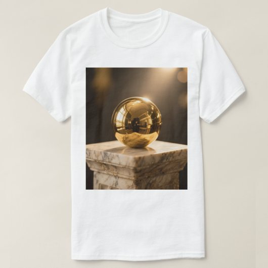 Camiseta bola dourada t-shirt (Design voorkant)
