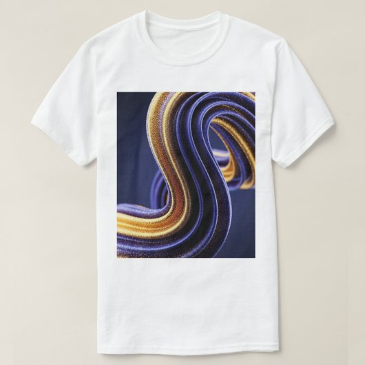 Camiseta chantilly azul dourado t-shirt (Design voorkant)