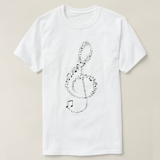 Camiseta Clave de Sol Musical T-shirt (Design voorkant)
