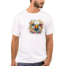 Camiseta con animales efecto pintura 