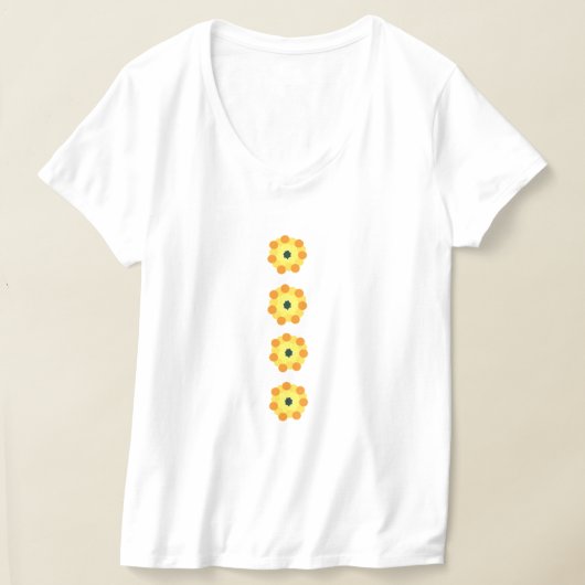 Camiseta con flores abstractas t-shirt (Laagn)