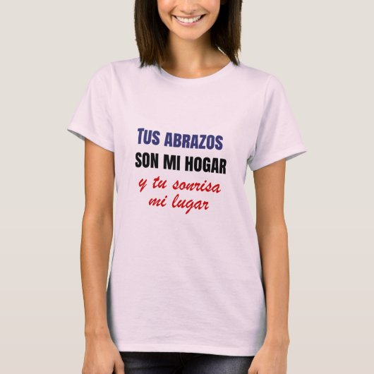 Camiseta con frase de amor t-shirt (Voorkant)