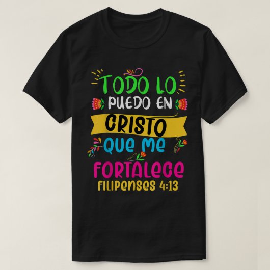 Camiseta cristiana en espanol Versiculo Spain Ch T-shirt (Design voorkant)