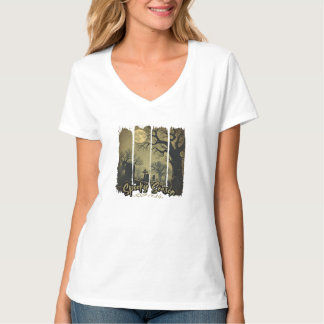 Camiseta Cuello en V Gótica de Halloween T-shirt