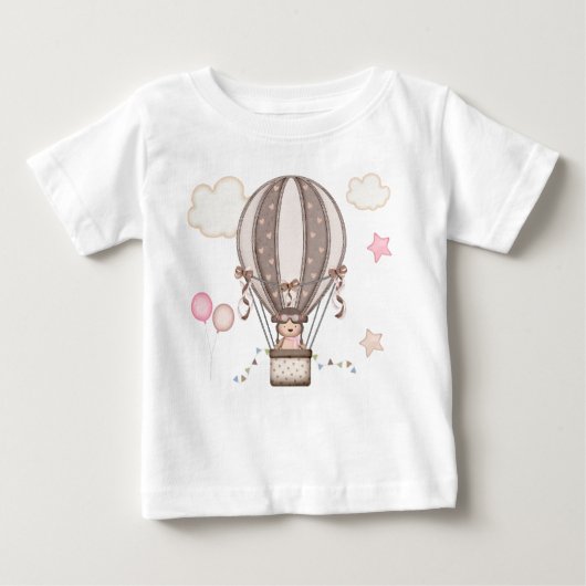 Camiseta de bebê Ursinho Baloeiro (Voorkant)